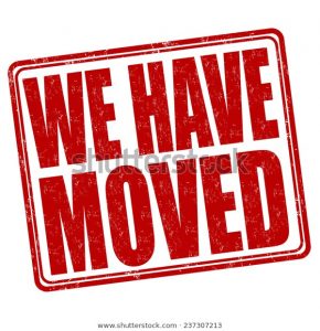 We have moved